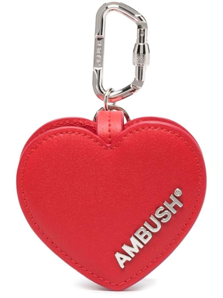 AMBUSH heart leather AirPods case - Red Cover