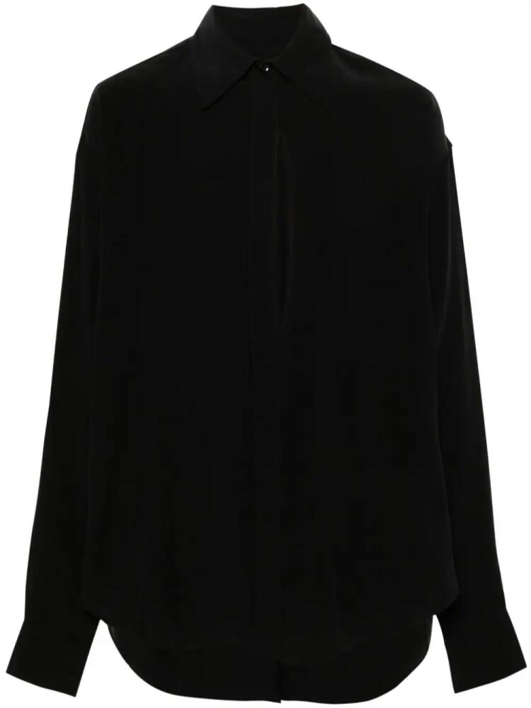 LGN LOUIS GABRIEL NOUCHI cut-out detail shirt - Black Cover