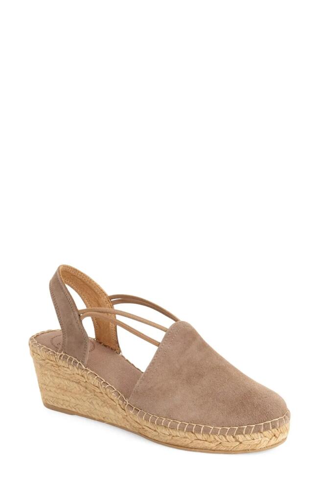 Toni Pons 'Tremp' Slingback Espadrille Sandal in Taupe Suede Cover