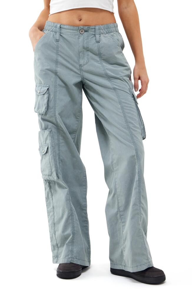 BDG Urban Outfitters Y2K Cotton Cargo Pants in Slate Blue Cover