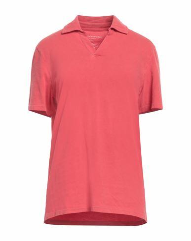 Majestic Filatures Man Polo shirt Red Cotton, Elastane Cover