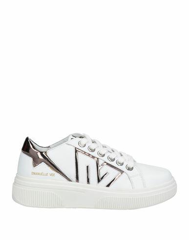 Emanuélle Vee Woman Sneakers White Leather Cover