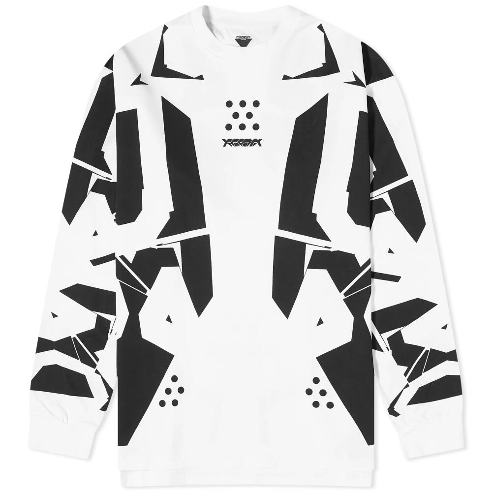 Acronym Men's 100% Cotton Long Sleeve T-Shirt in White Cover