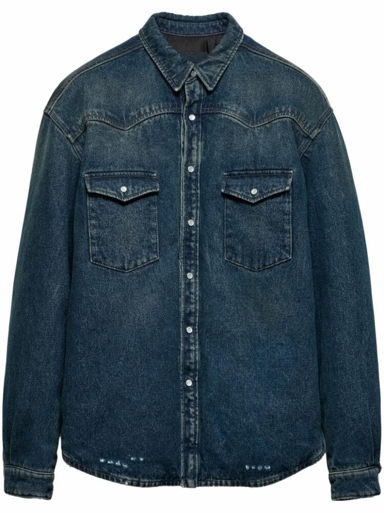 Prada padded denim shirt - Blue Cover