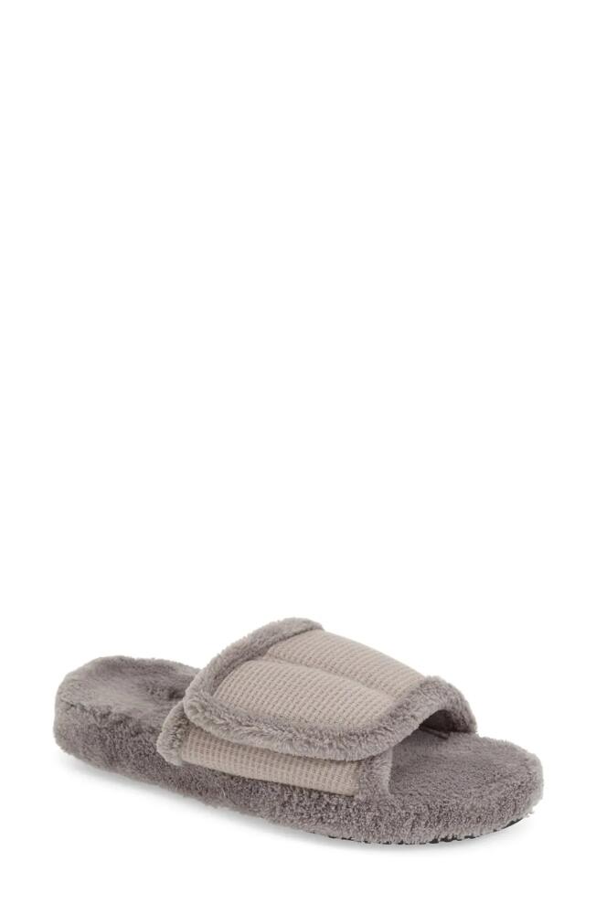 Acorn Waffle Spa Slide Slipper in Grey Cover