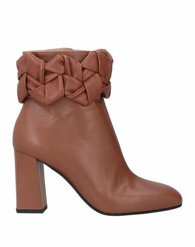 Pollini Woman Ankle boots Brown Calfskin Cover