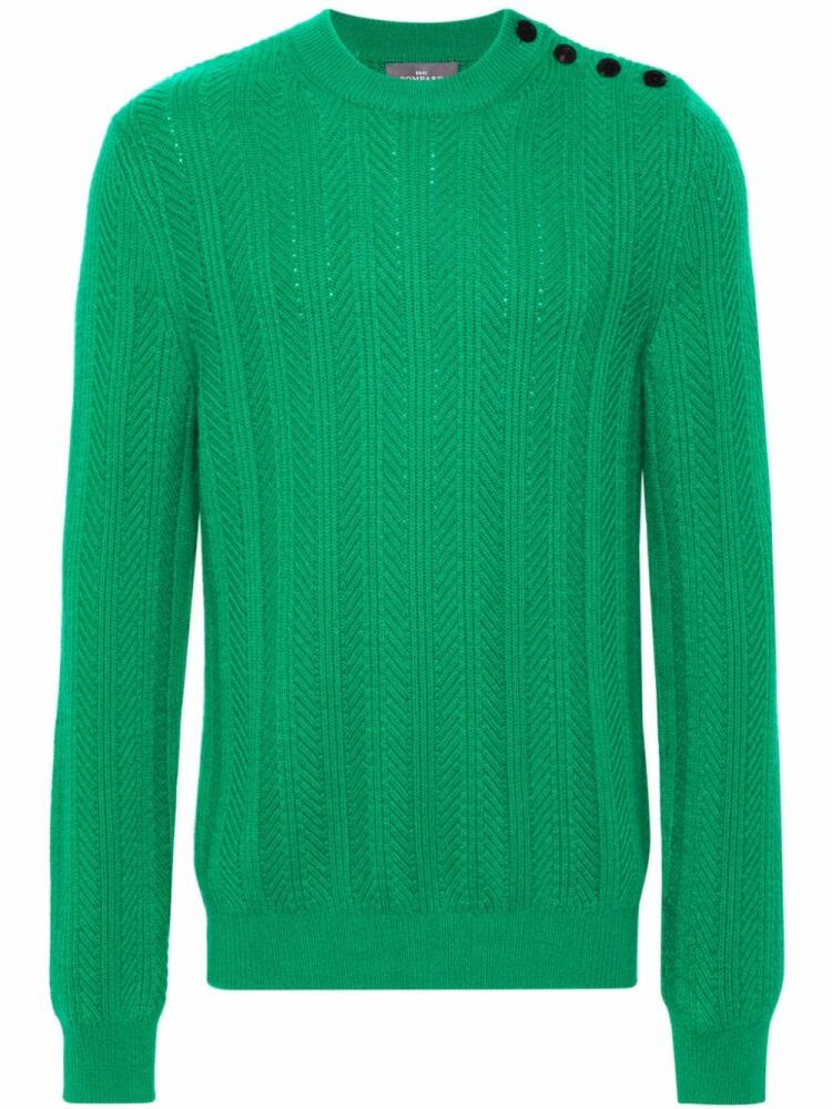 Eric Bompard Herringbone crew-neck sweater - Green Cover