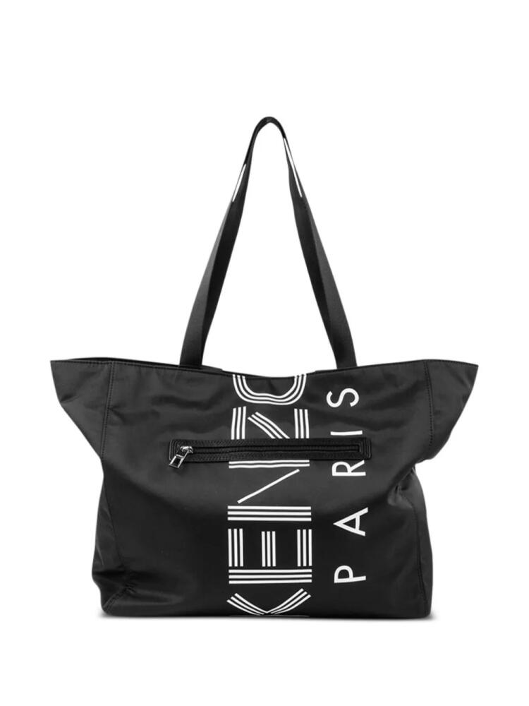 Kenzo logo-print tote bag - Black Cover