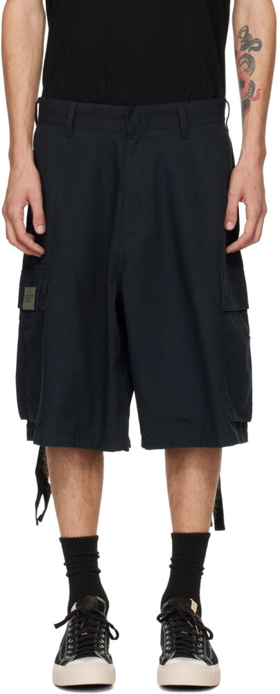 Neighborhood Black Wide Cargo Shorts Cover