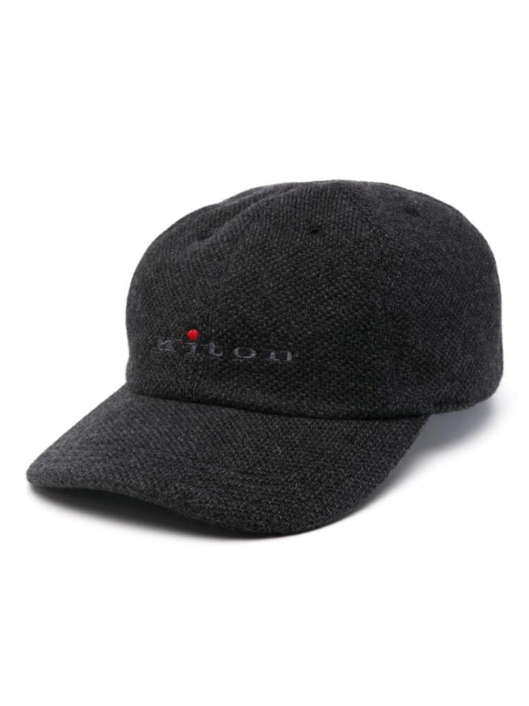 Kiton logo-embroidered cap - Grey Cover