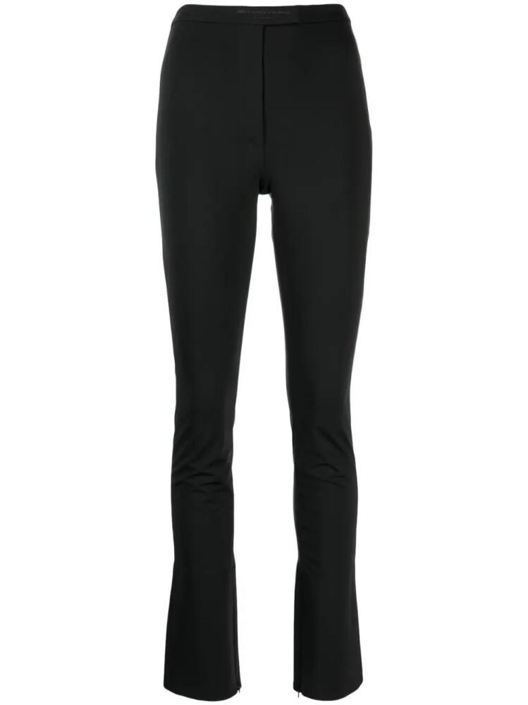 Alexander Wang logo-waistband tailored leggings - Black Cover