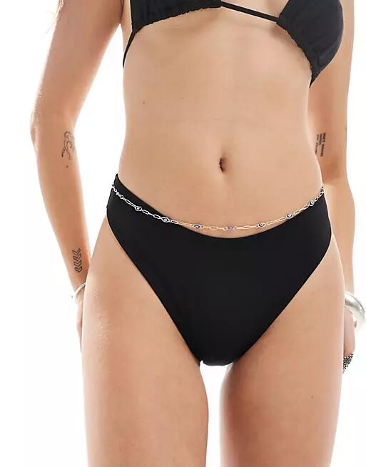 Weekday Shore bikini bottom in black Cover