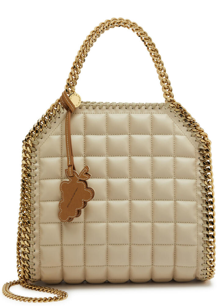 Stella Mccartney Falabella Mini Quilted Faux Leather Tote - Beige Cover