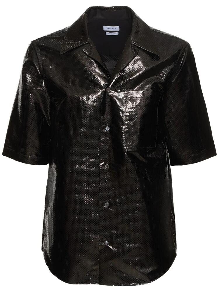 ALEXANDER MCQUEEN Silk Blend Tarpaulin Shirt Cover