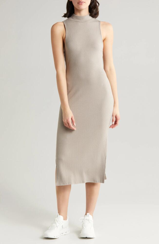 Beyond Yoga Well Traveled Rib Midi Dress in Birch Cover