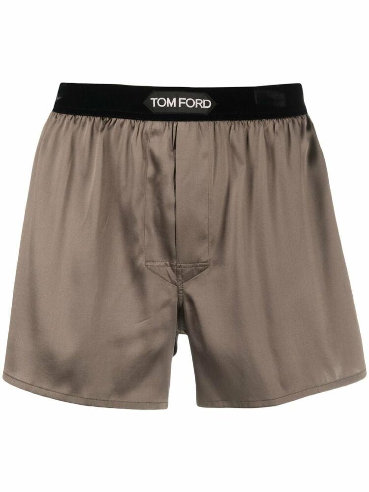 TOM FORD logo-waistband boxers - Green Cover