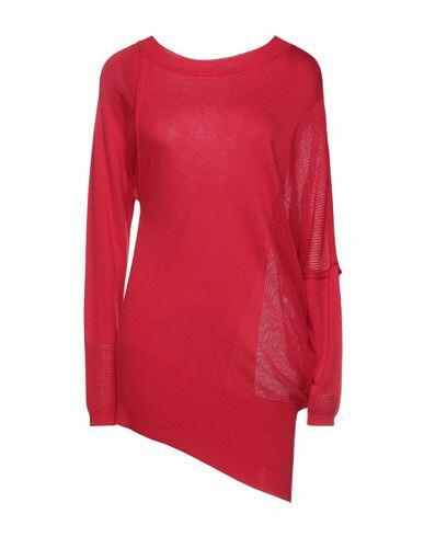 N. o.w. Andrea Rosati Cashmere Woman Sweater Red Viscose, Polyamide, Cashmere Cover