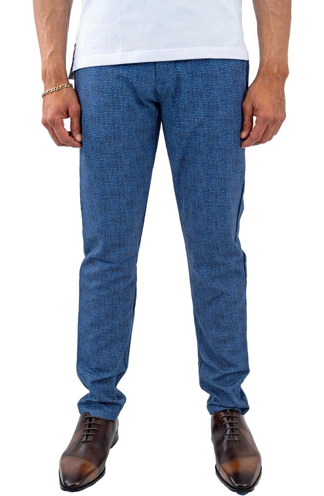 Maceoo Mélange Skinny Pants in Blue Cover