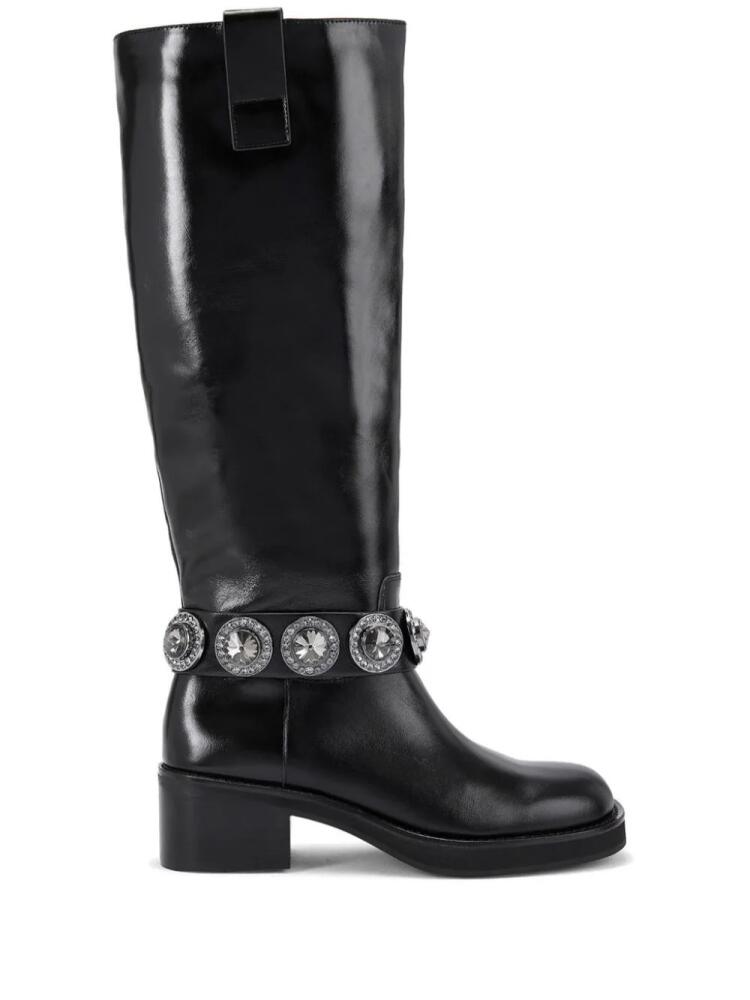 Kurt Geiger London 50mm Octavia knee-high boots - Black Cover