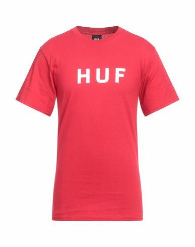 Huf Man T-shirt Red Cotton Cover