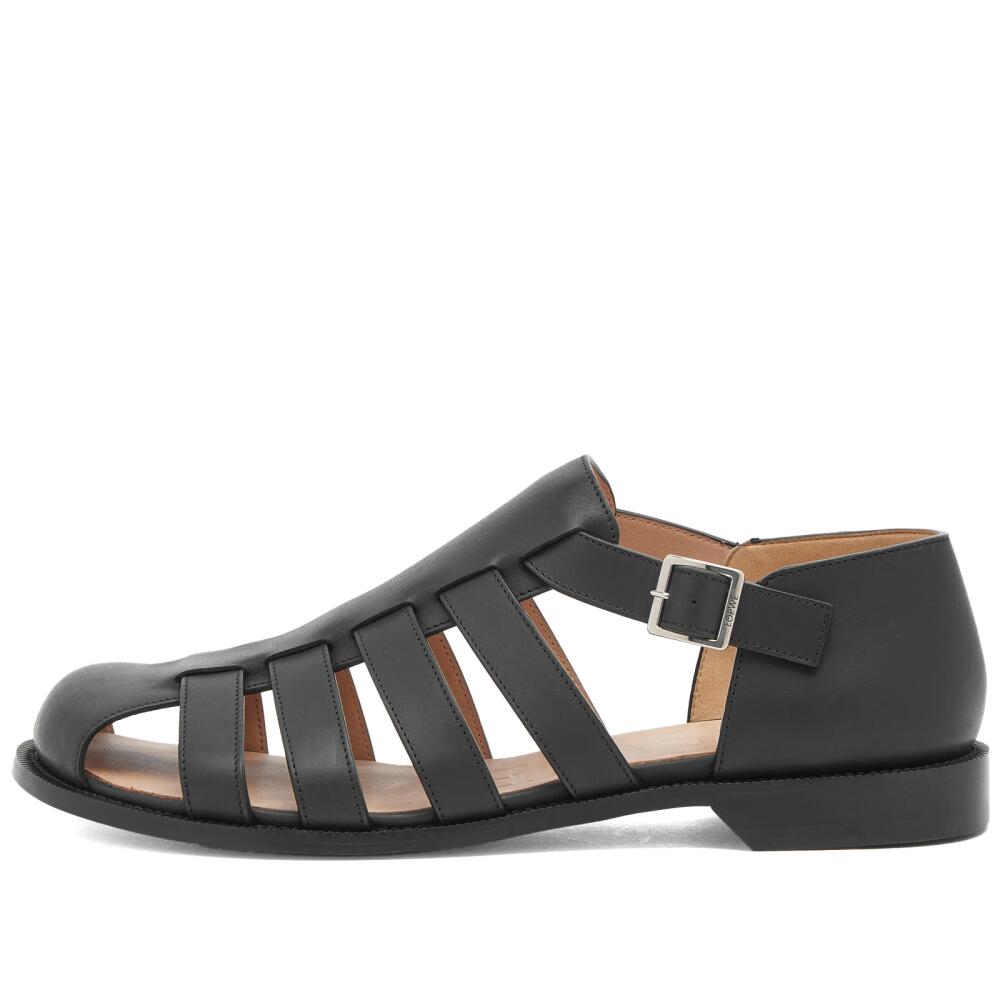 Loewe Men's Campo Sandal in Black Cover