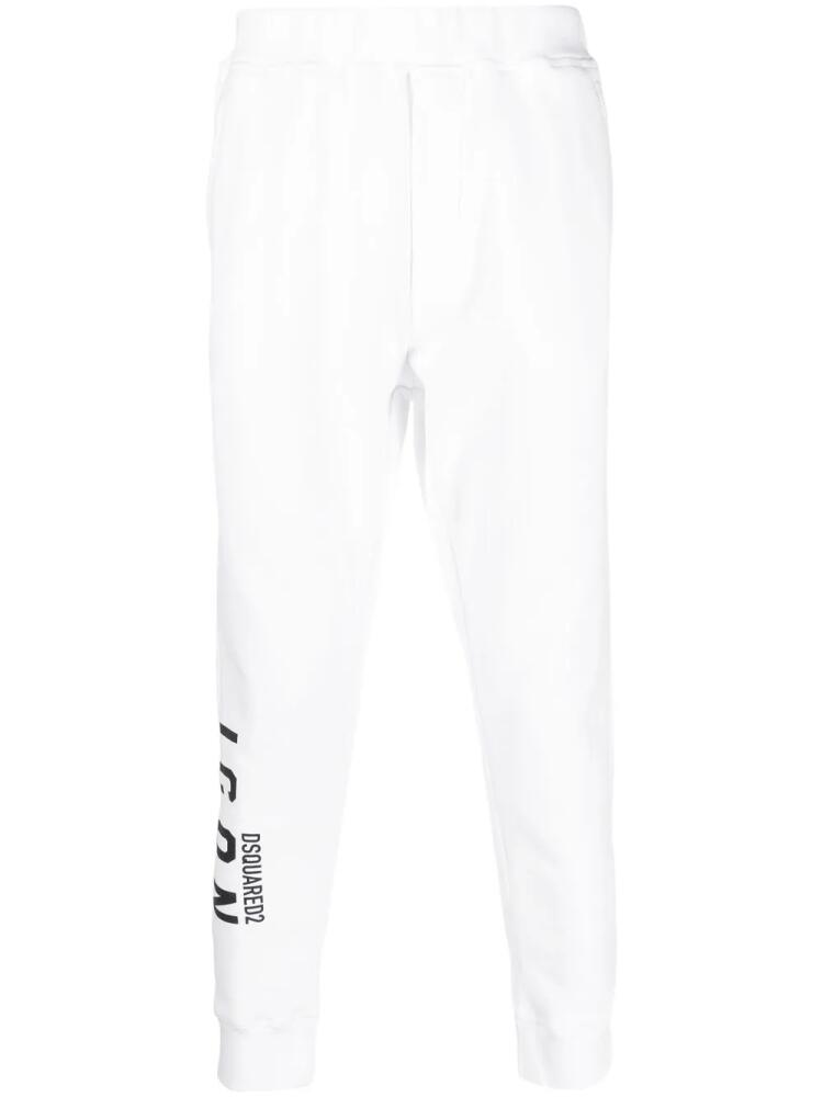 DSQUARED2 logo-print track pants - White Cover