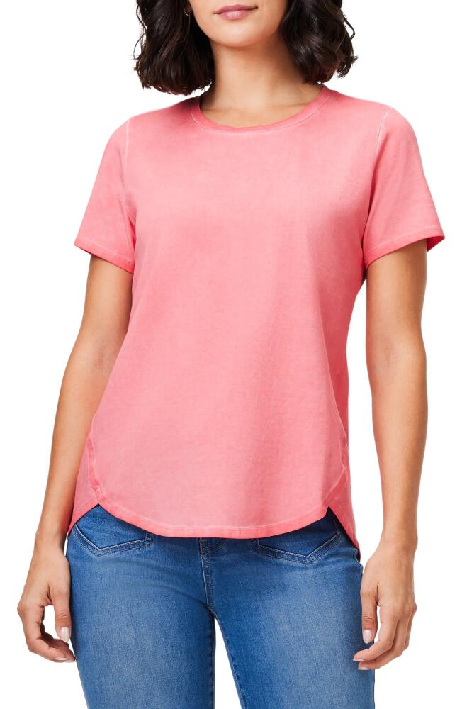 NZT by NIC+ZOE Stretch Cotton Shirttail T-Shirt in Coral Cover