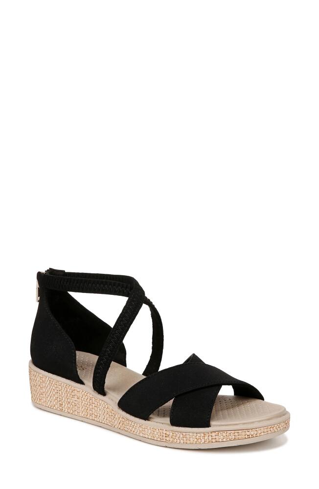 BZees Bali Wedge Sandal in Black Cover