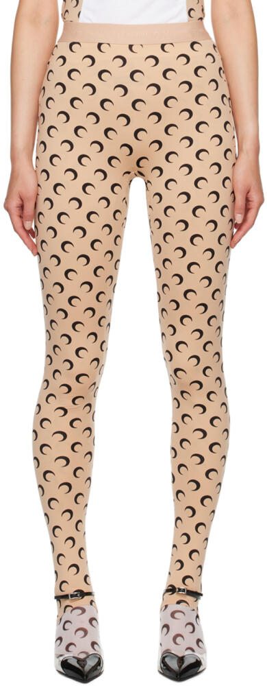 Marine Serre Tan All Over Moon Leggings Cover