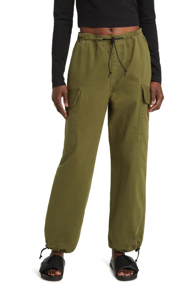 ASKK NY Stretch Cotton Parachute Pants in Fatigue Cover