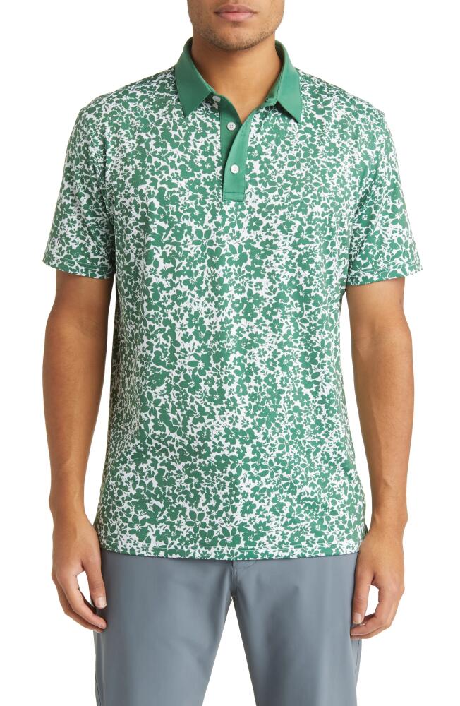 Mizzen+Main Versa Floral Performance Golf Polo in Fairway Floral Print Cover