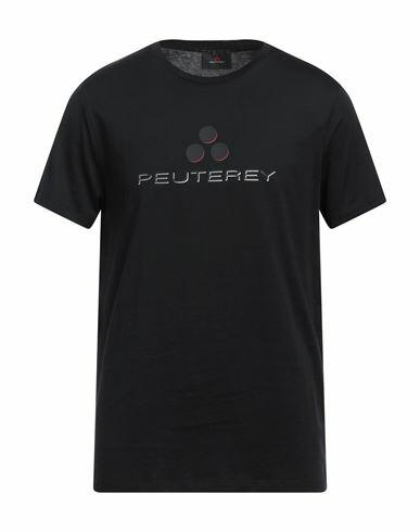 Peuterey Man T-shirt Black Cotton Cover