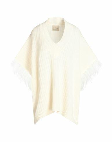 N. o.w. Andrea Rosati Cashmere Woman Sweater Ivory Wool, Viscose, Cashmere, Nylon Cover