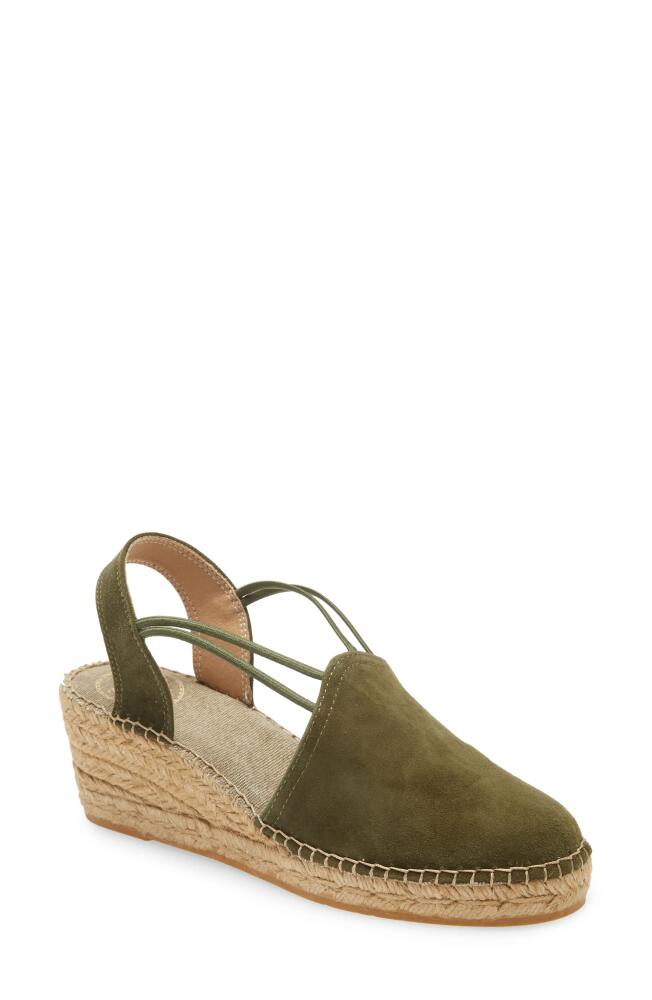 Toni Pons 'Tremp' Slingback Espadrille Sandal in Khaki Fabric Cover