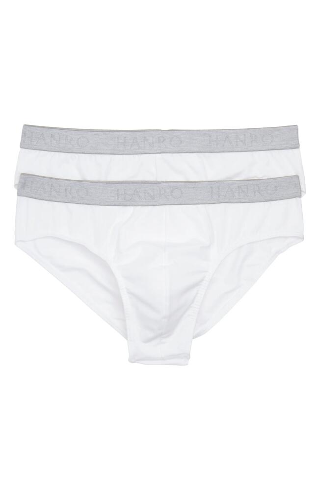 Hanro Cotton Essentials 2-Pack Briefs in White Cover