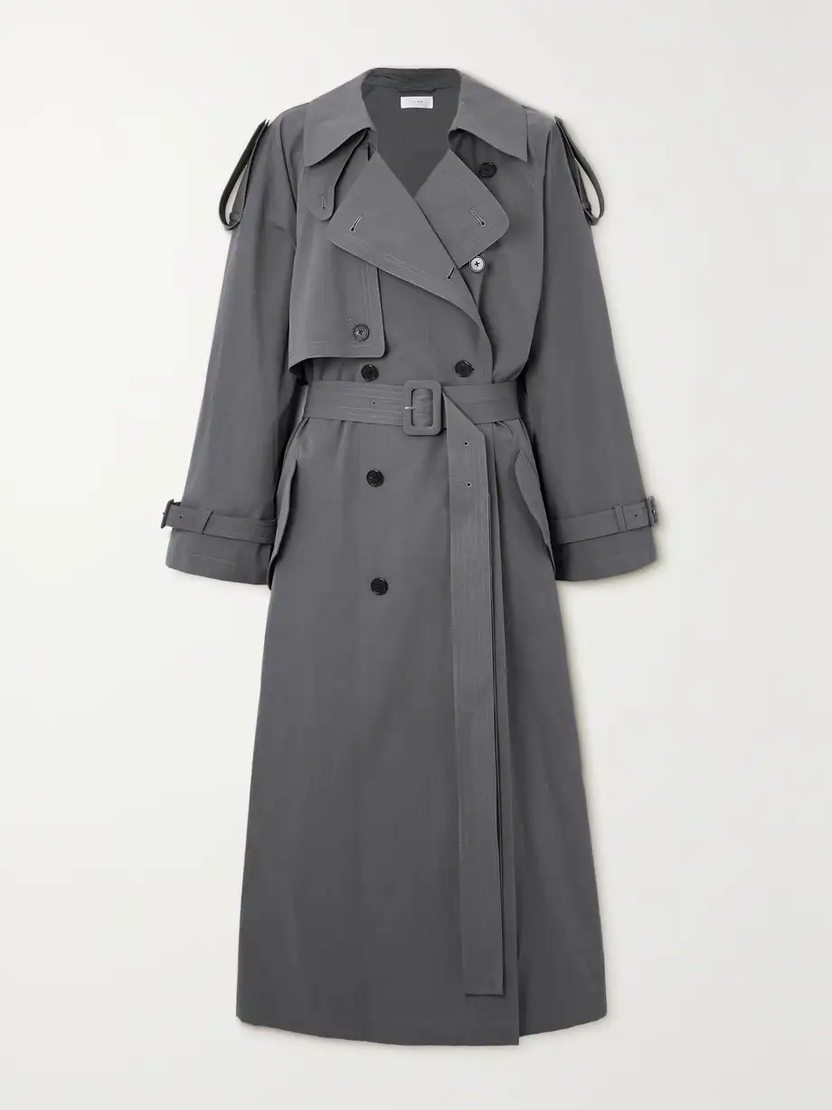 The Row - Avio Cotton-poplin Trench Coat - Gray Cover