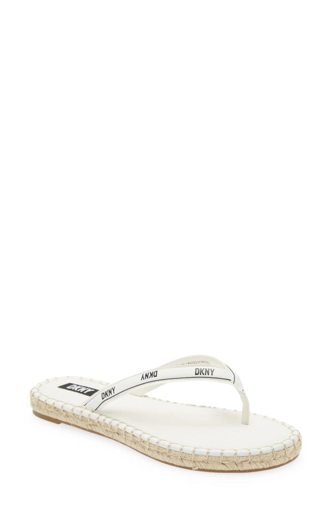 DKNY Tabatha Flip Flop in Whiteblack Cover