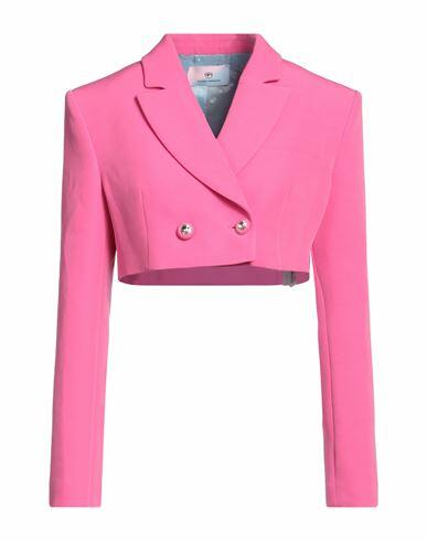 Chiara Ferragni Woman Blazer Fuchsia Polyester, Elastane Cover