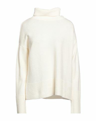 Wild Cashmere Woman Turtleneck Off white Wool, Cashmere Cover