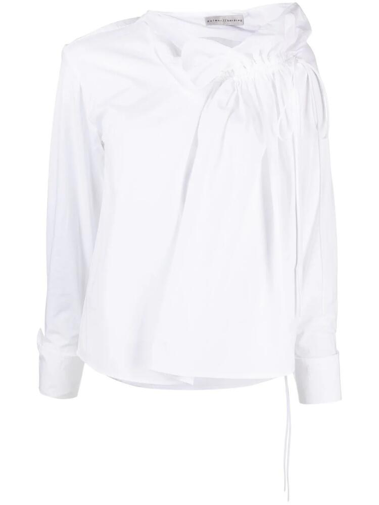 Palmer//Harding drawstring detail blouse - White Cover