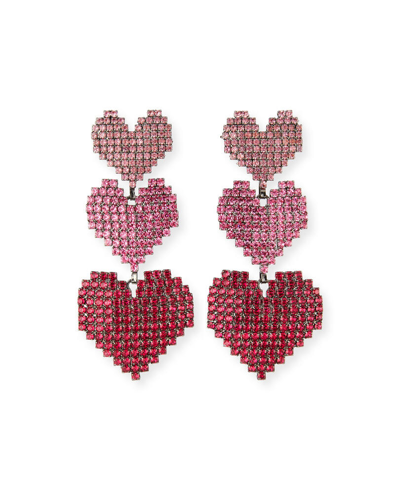 Elizabeth Cole Valentina Triple-Heart Drop Earrings Cover