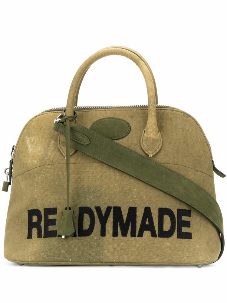 Readymade woven tote bag - Green Cover