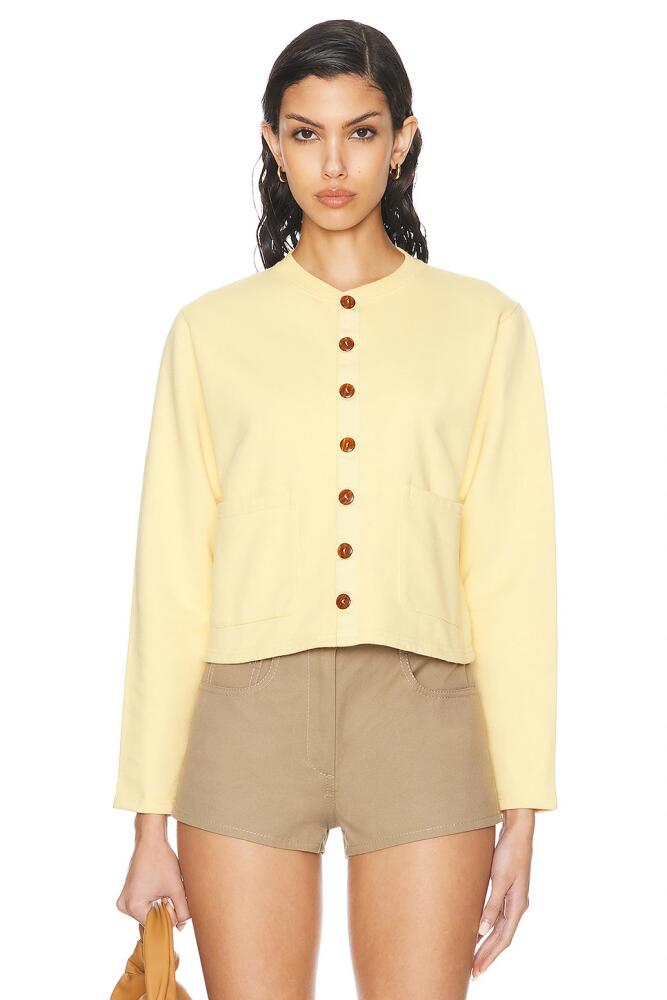 BODE Pullman Cardigan in Yellow Cover