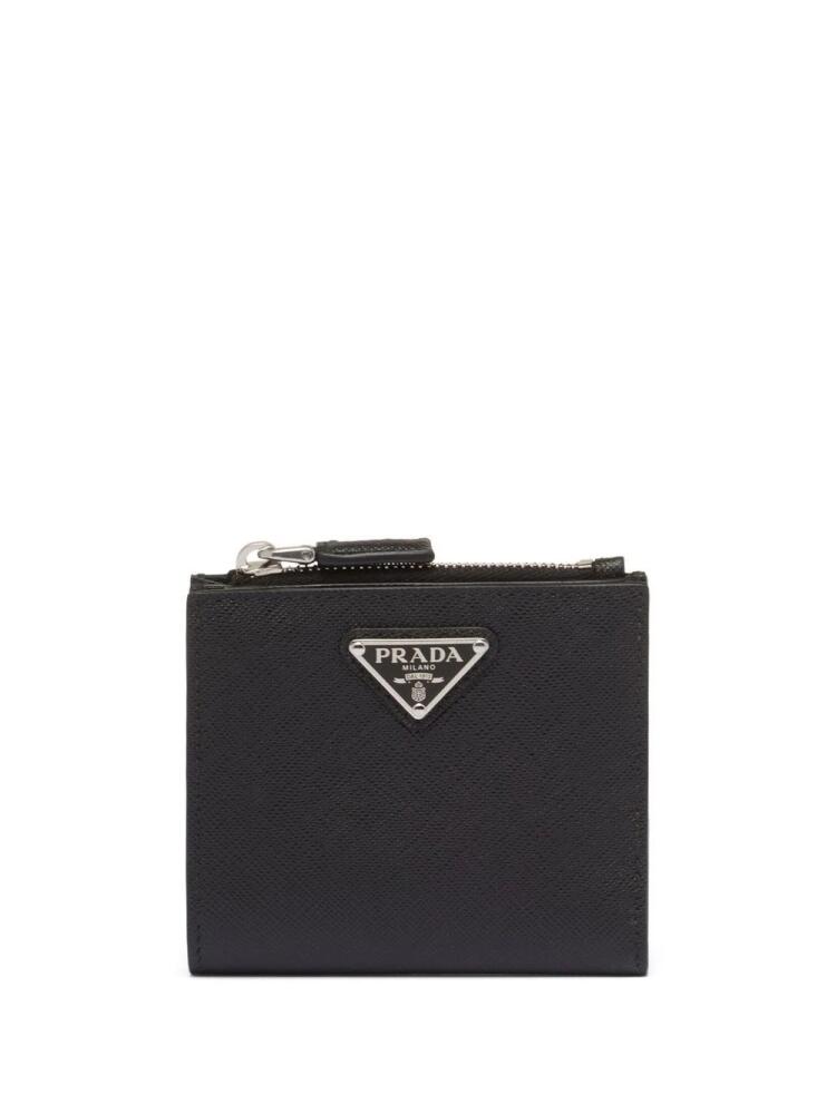 Prada small Saffiano leather wallet - Black Cover