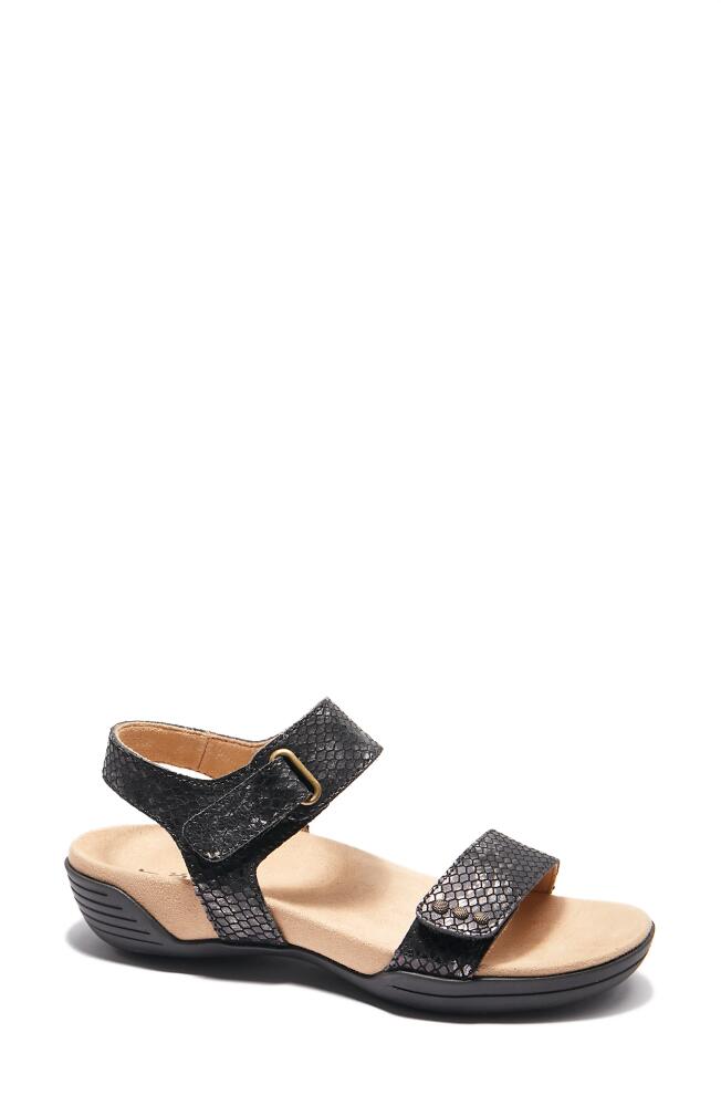 Hälsa Footwear Dominica Sandal in Black/Silver Cover