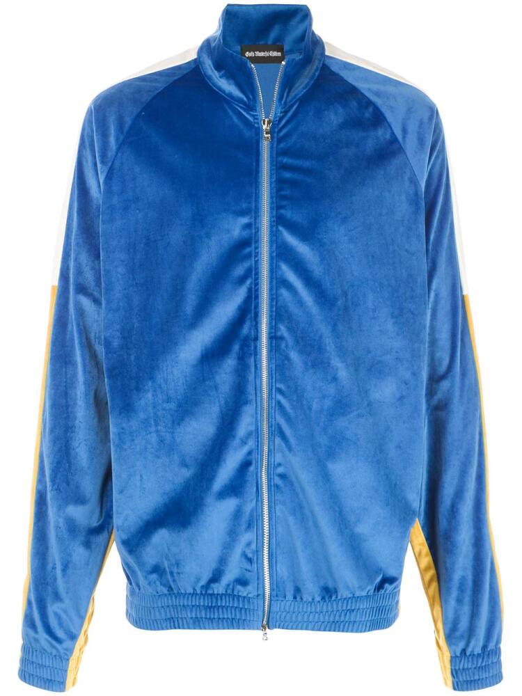 God's Masterful Children velvet bomber jacket - Blue Cover