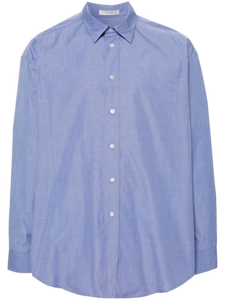 The Row Miller cotton shirt - Blue Cover