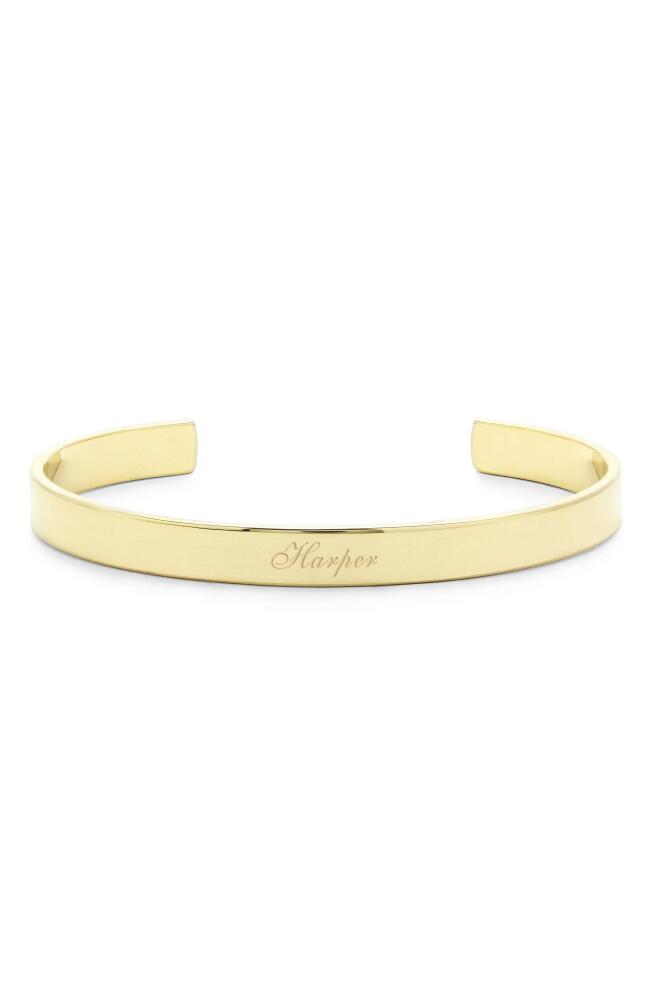 Brook and York Personalized Name Cuff in Gold Cover