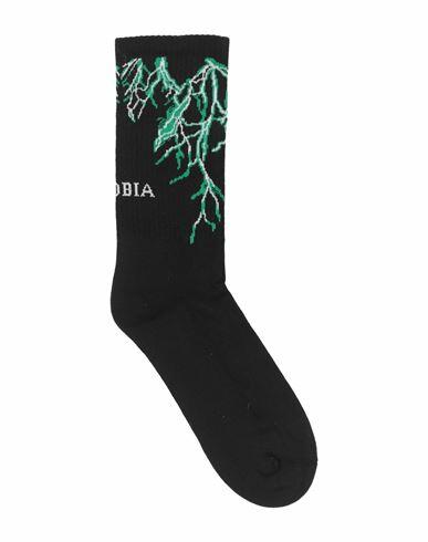 Phobia Archive Man Socks & Hosiery Black Cotton, Polyester, Elastane Cover