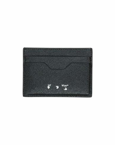 Off-white Man Document holder Black Soft Leather Cover